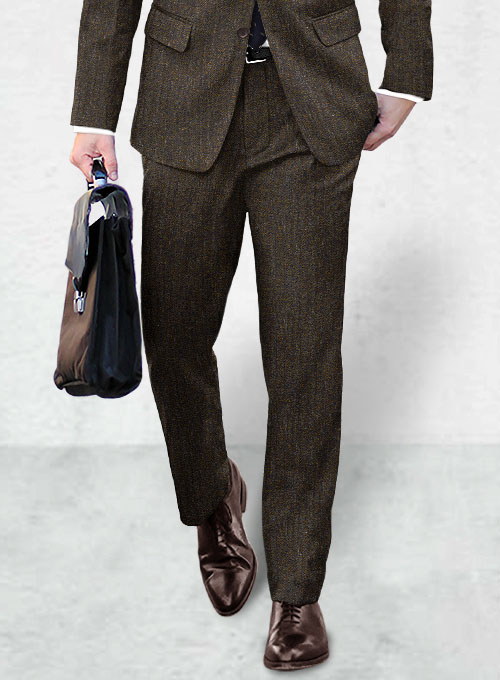 Haberdasher Brown Tweed Pants