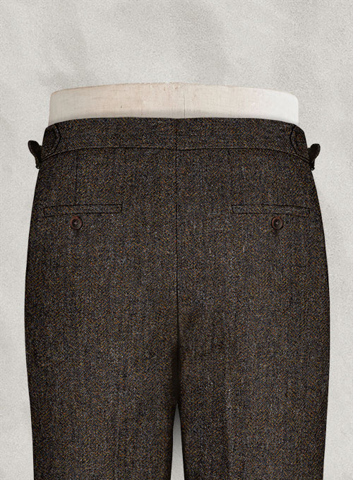 Haberdasher Brown Tweed Highland Tweed Trousers