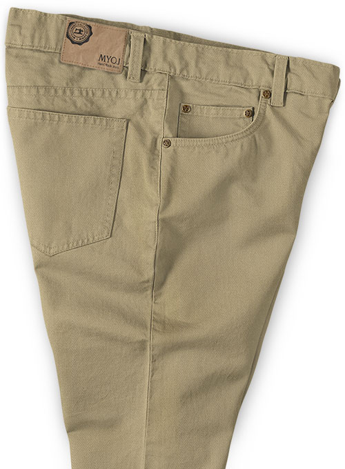 khaki stretch jeans