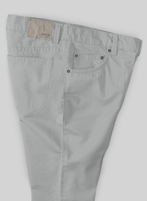 Ice Gray Cotton Power Stretch Chino Jeans