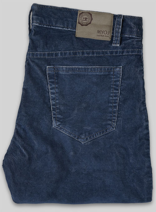 Indigo Corduroy Stretch Jeans - Denim-X