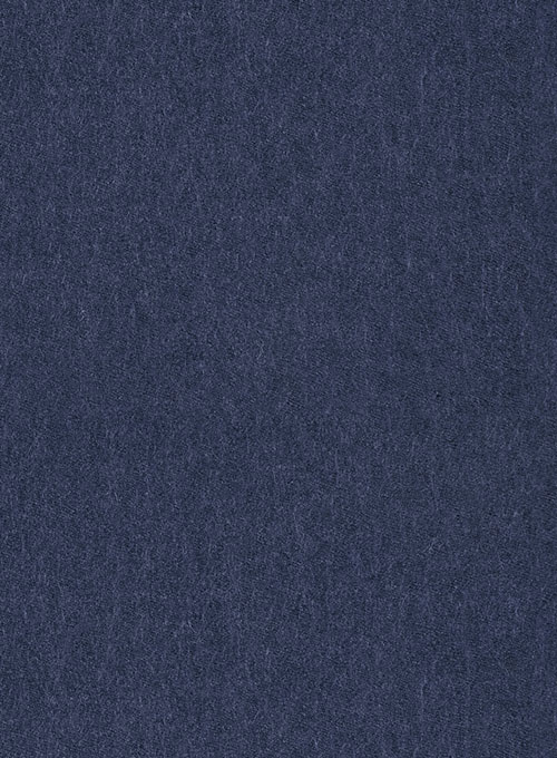 Indigo Blue Flannel Wool Pants