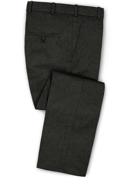 Italian Charcoal Angora Wool Pants : Made To Measure Custom Jeans For ...