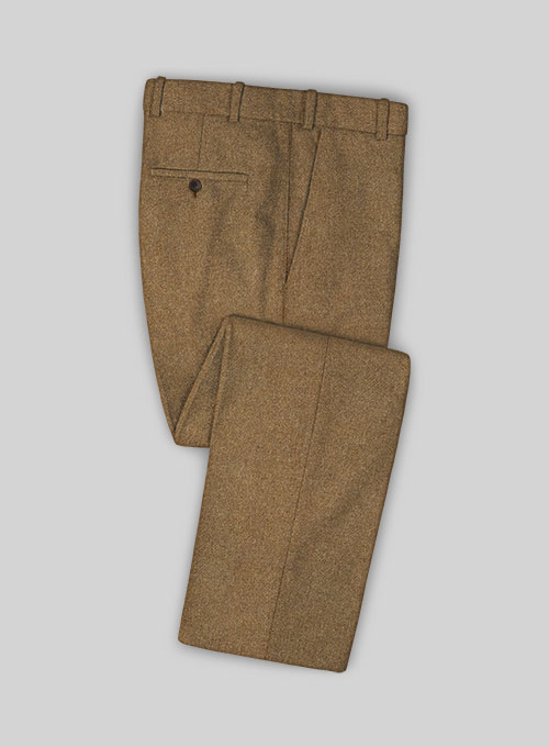 Italian Credi Mid Brown Tweed Pants