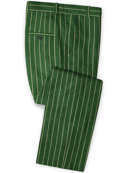 jeans with green stripe
