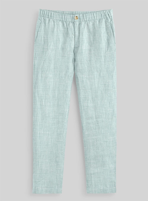 Easy Pants Italian Linen Mint Green