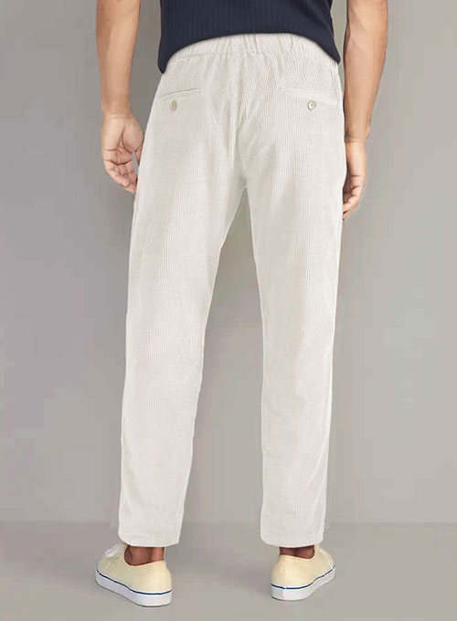 Easy Pants Ivory Corduroy