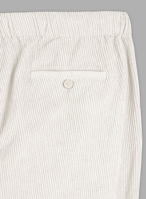 Easy Pants Ivory Corduroy