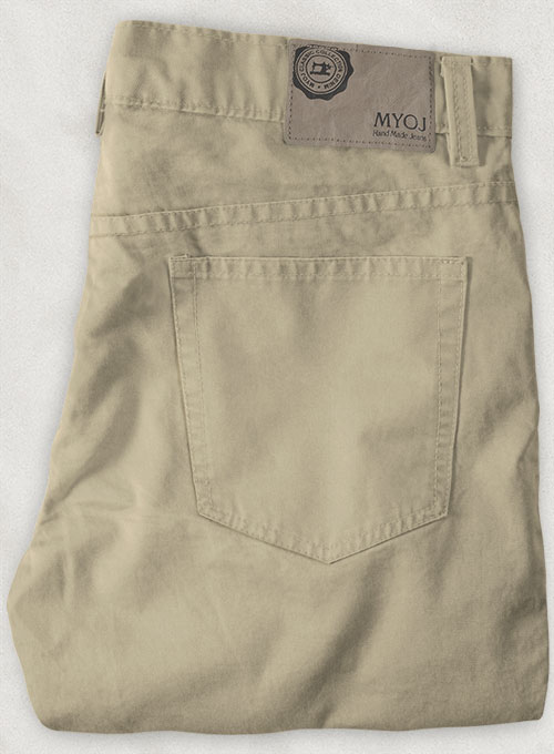 Khaki 4 Way Stretch Chino Jeans