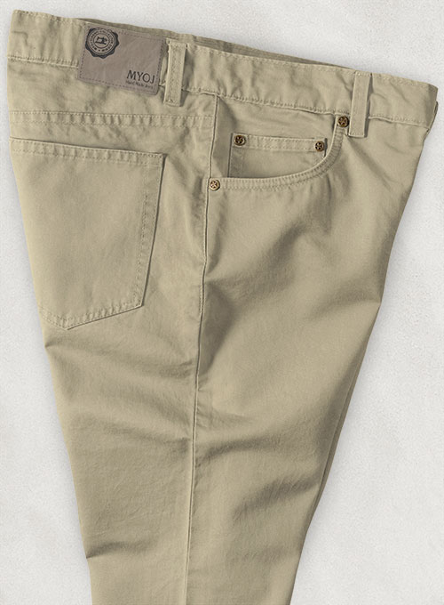 Khaki 4 Way Stretch Chino Jeans