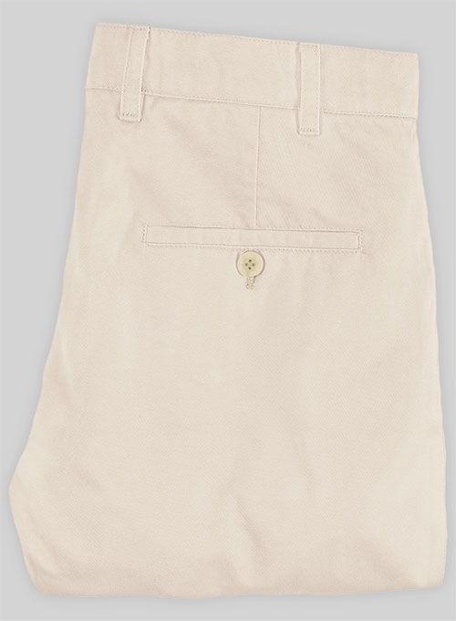 Light Khaki Stretch Chino Pants