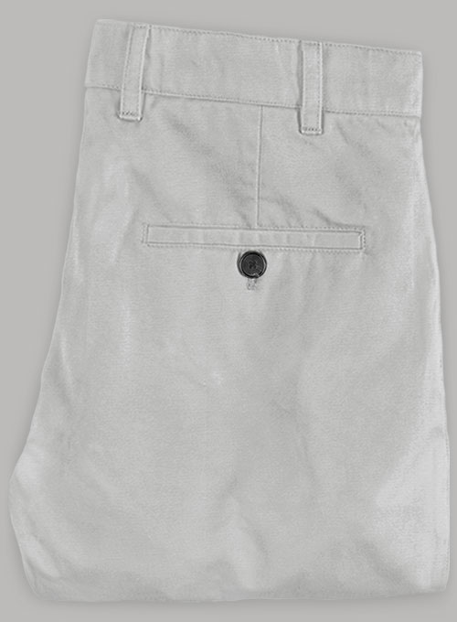 Light Gray Stretch Chino Pants