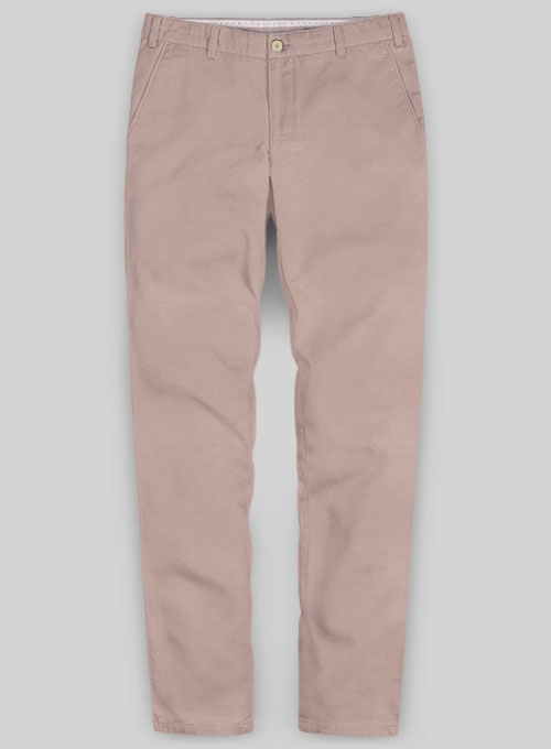 Light Mauve Stretch Chino Pants