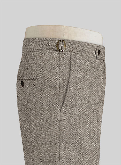 Light Weight Brown Tweed Highland Trousers