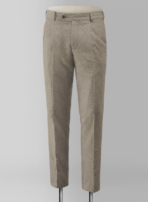 Light Weight Light Brown Tweed Pants