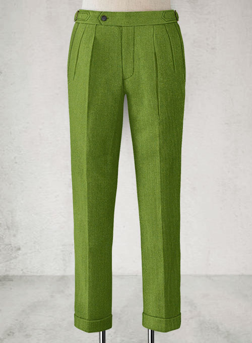 parrot green trousers