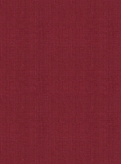 Moscow Maroon Pure Linen Pants