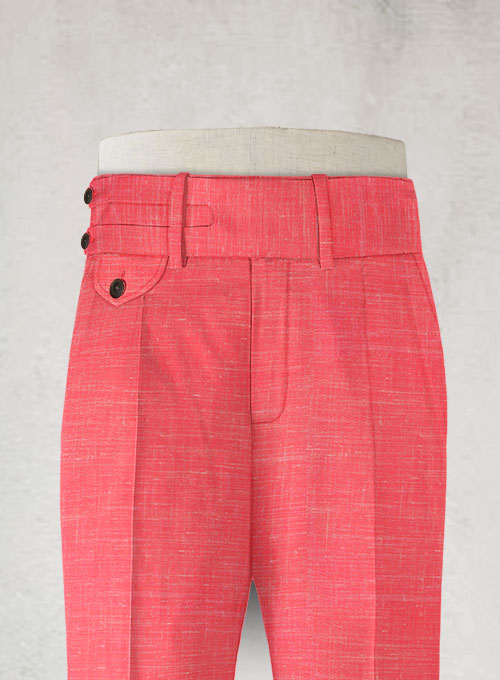 Mystic Pink Double Gurkha Wool Trousers