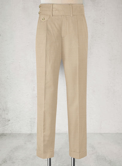 Napolean Khaki Double Gurkha Wool Trousers