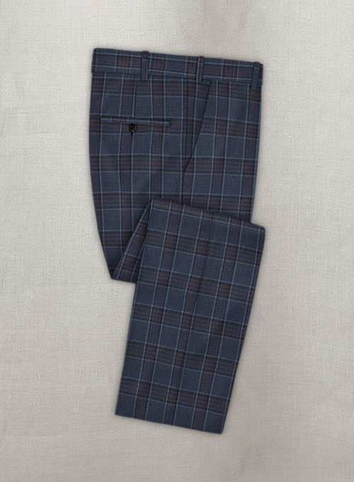 Napolean King Blue Wool Pants