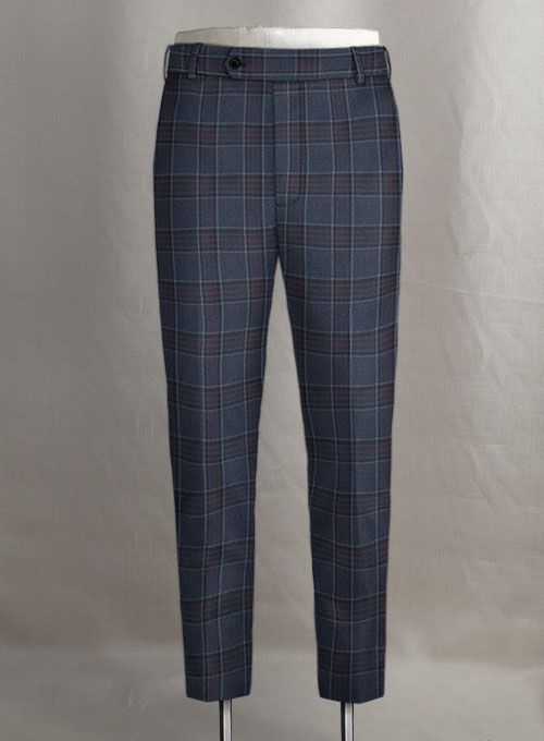 Napolean King Blue Wool Pants