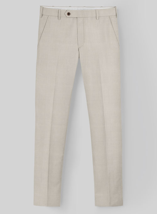 Napolean Muted Beige Wool Pants