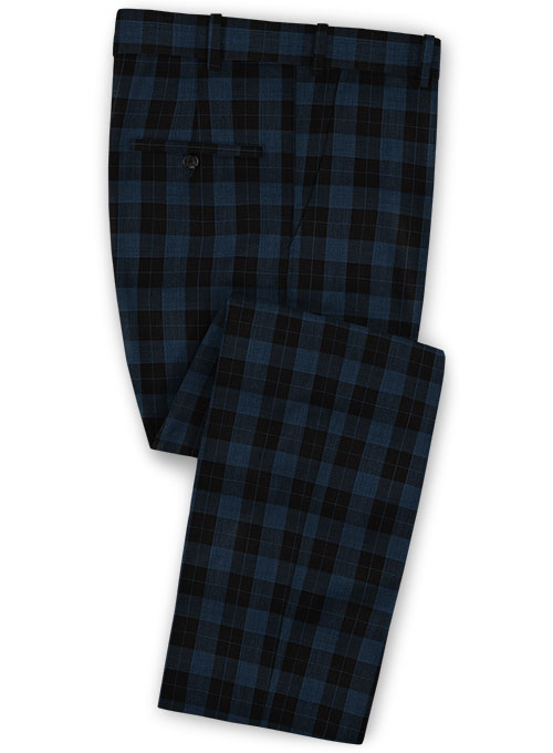 Napolean Oldo Blue Wool Pants