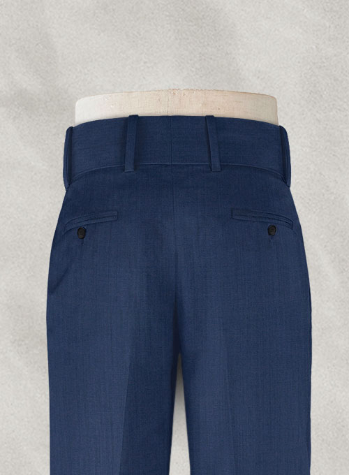 Napolean Persian Blue Double Gurkha Wool Trousers