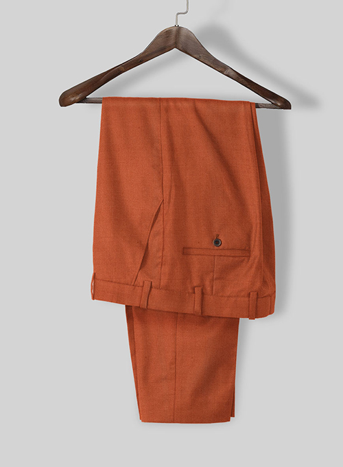 Napolean Runway Orange Wool Pants