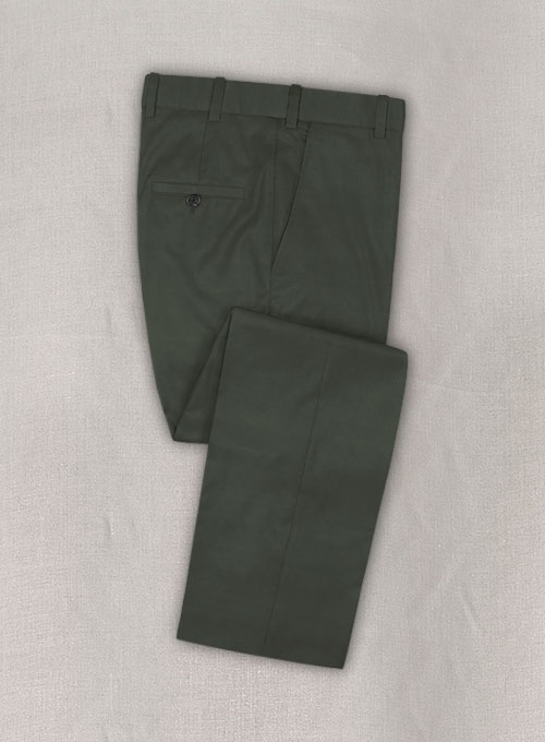 Napolean Military Green Wool Pants