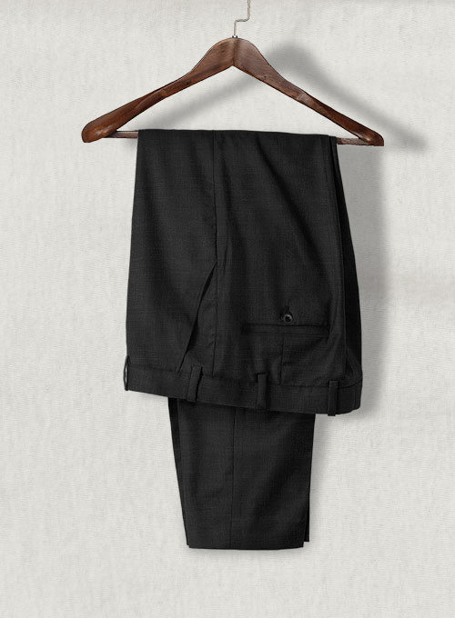 Napolean Stone Black Wool Pants