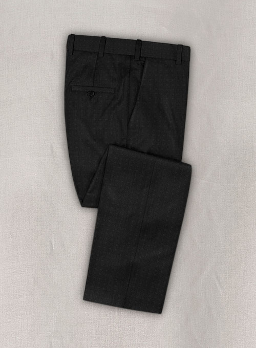 Napolean Polka Black Wool Pants