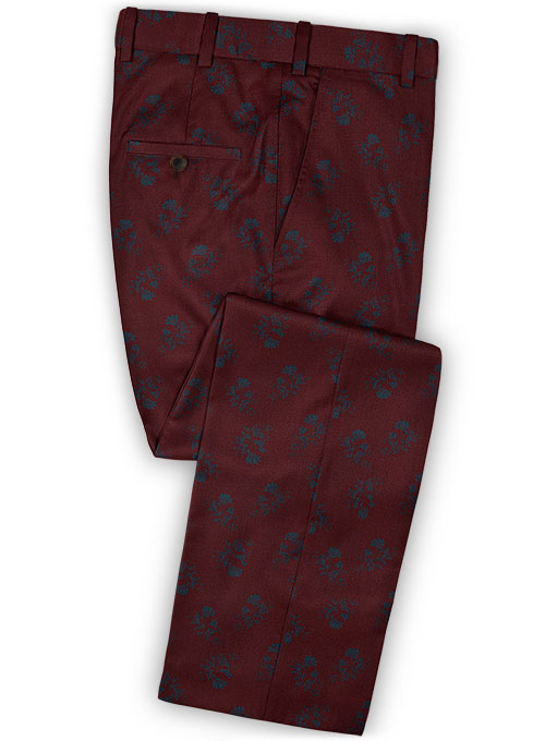 Paole Wine Wool Pants