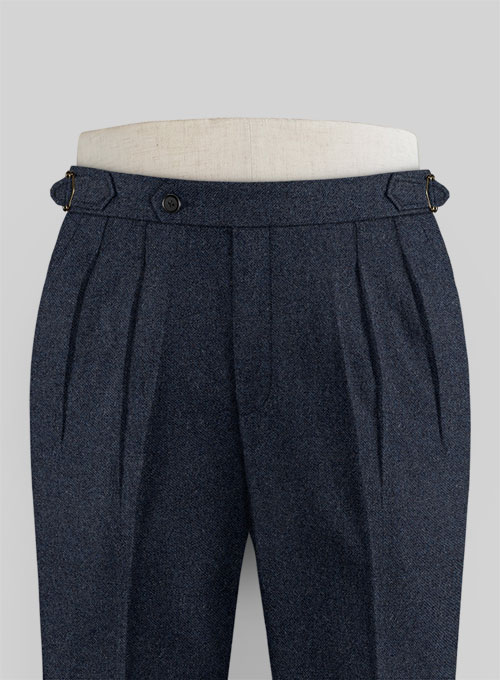 Playman Blue Denim Tweed Highland Trousers