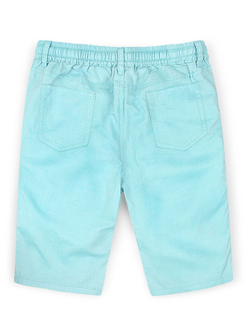 Poplene Light Blue Light Weight Shorts