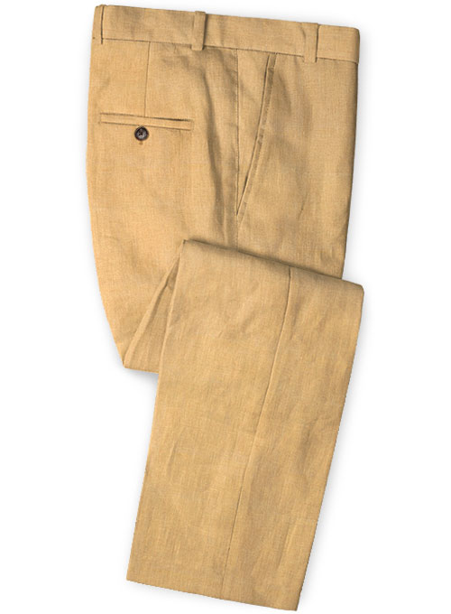 orange formal pants