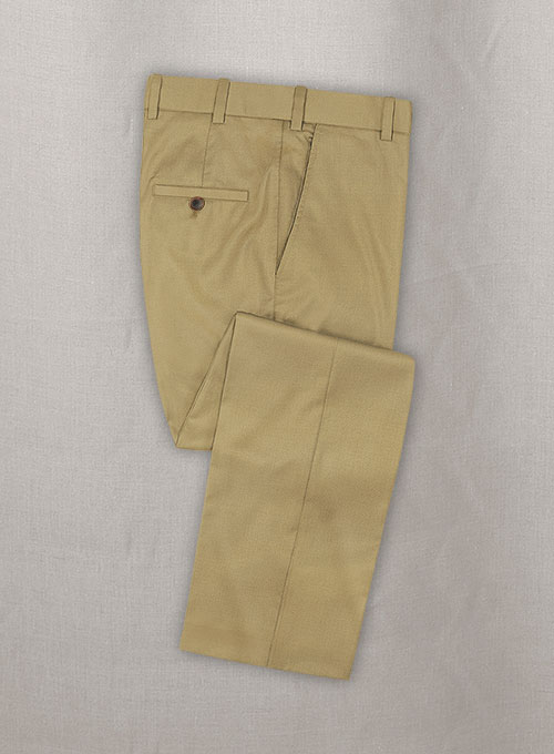 Reda Khaki Pure Wool Pants