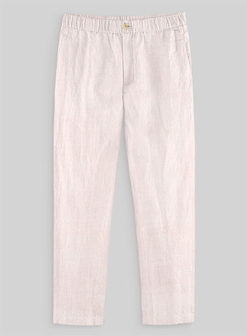 Easy Pants Roman Light Pink Linen