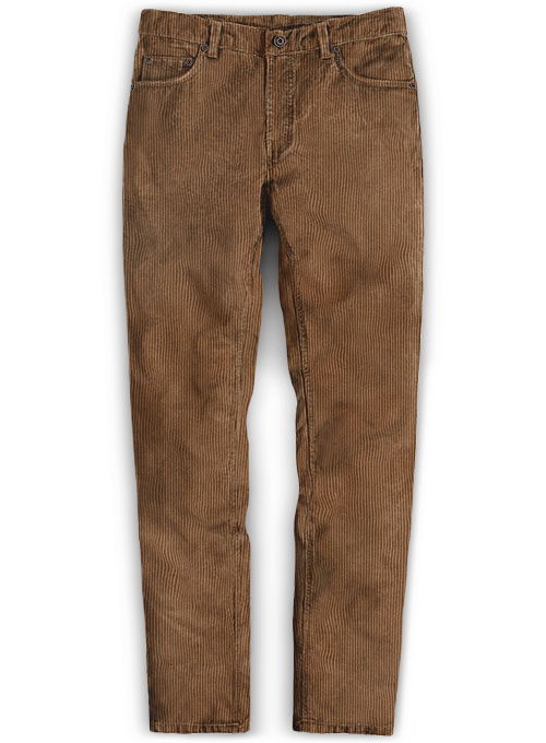 Rust Brown Thick Corduroy Jeans - 8 Wales : Made To Measure Custom ...