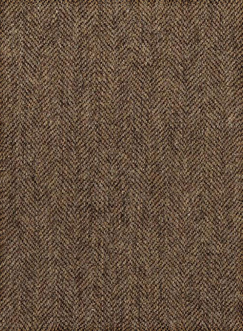 Rust Herringbone Highland Tweed Trousers