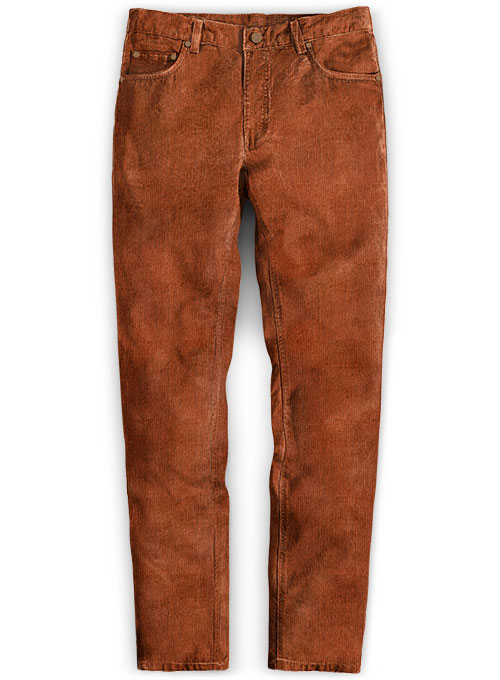 rust colored corduroy pants