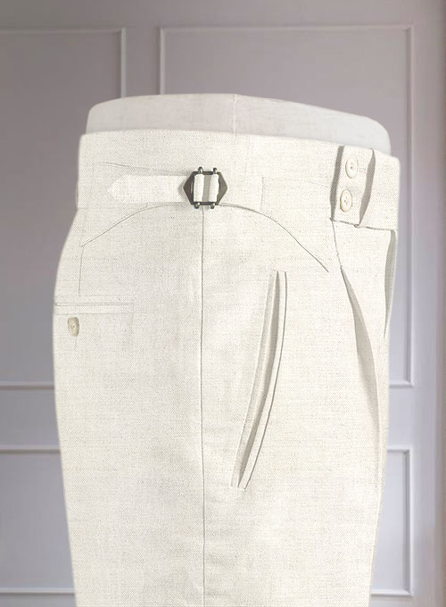 Safari Natural Cotton Linen Heritage Trousers