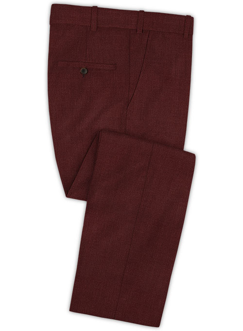 Scabal Wine Wool Pants