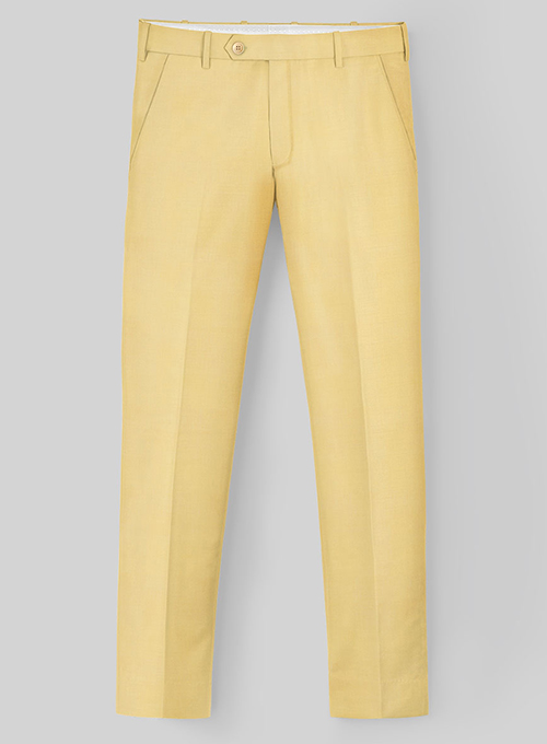 Scabal Yellow Wool Pants