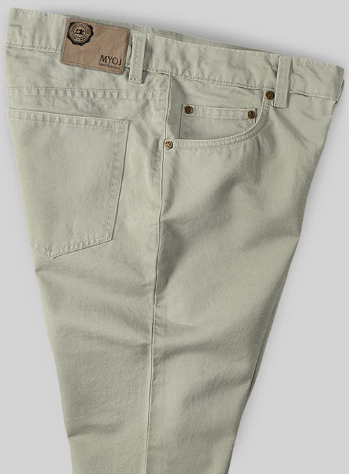 Slate Green Stretch Chino Jeans