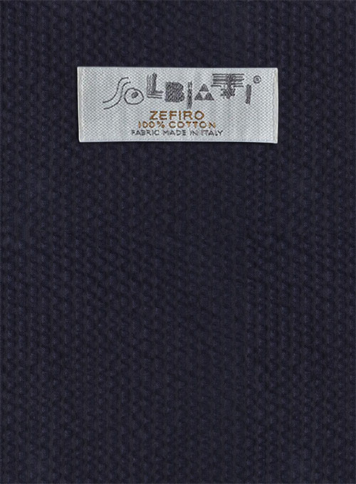 Solbiati Deep Blue Seersucker Pants