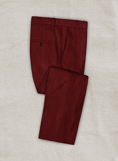 Solbiati Maroon Seersucker Pants