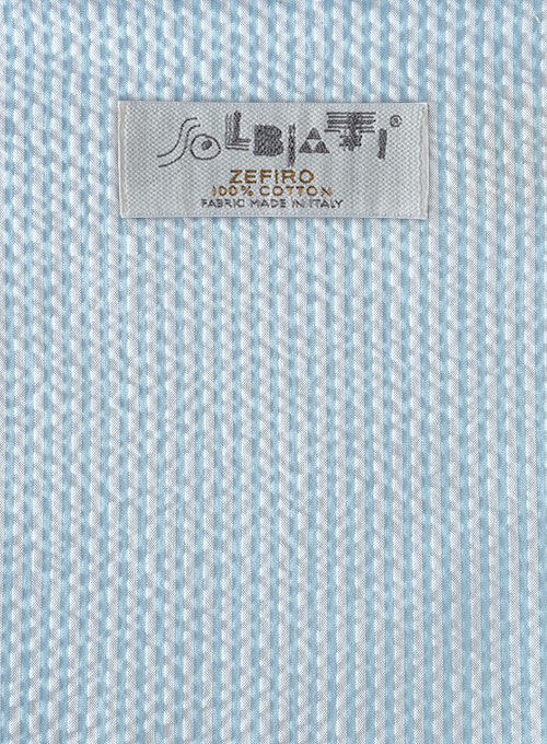 Solbiati Sky Blue Seersucker Pants