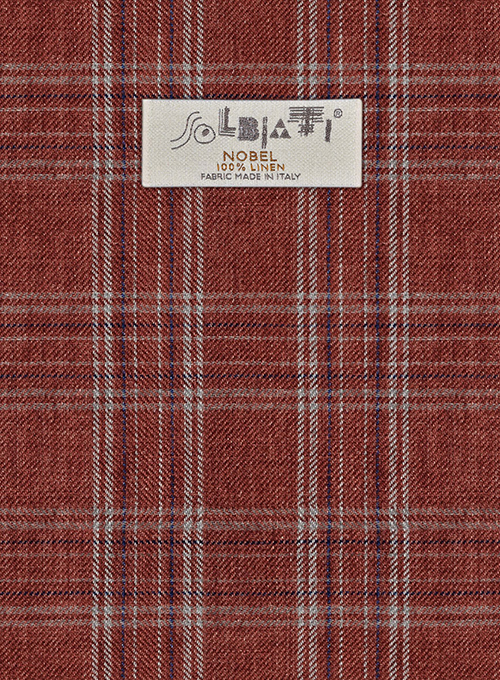 Solbiati Wine Square Linen Pants