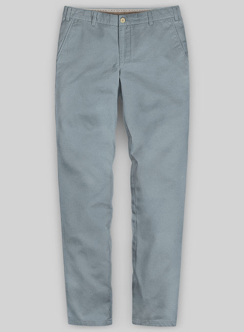 Slate Blue Stretch Chino Pants : MakeYourOwnJeans®: Made To Measure ...